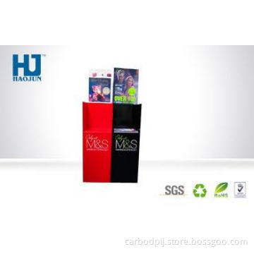 Fashion Foldable Exhibition Cardboard Magazine Display Rack